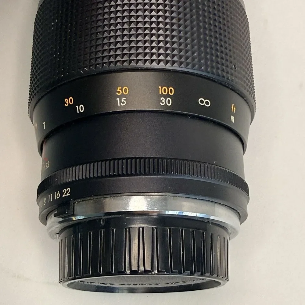 Kamero 200mm f3.3 Telephoto Lens Minolta Mount Vintage Rare 70s Optics Untested